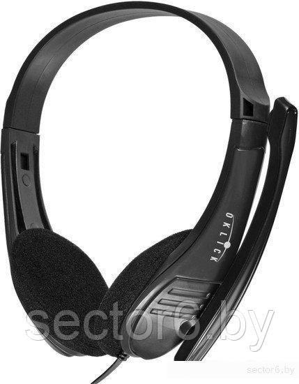 Наушники с микрофоном Oklick HS-M150 (черный) - фото 1 - id-p138459219