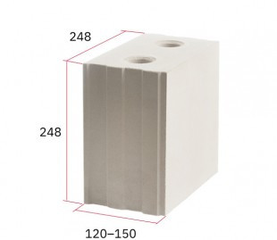 Пазогребневые силикатные блоки 248х120х497 возможно до 3%боя