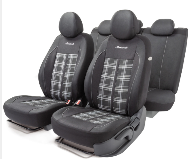 Комплект чехлов на сиденья Polo GTi, материал жаккард GTI-1102 BK/GY - фото 1 - id-p143187424