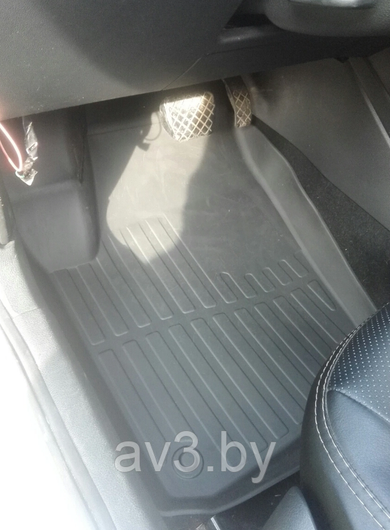 Коврики в салон Volkswagen Polo седан (2009-2020)/Фольксваген Поло (SRTK 3D-форма PREMIUM) - фото 2 - id-p92693159
