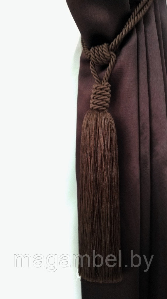Кисть "Мэри" темно - коричневого цвета для штор и гардин цвет М11