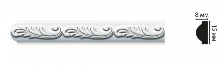 Молдинг c рисунком DECOMASTER D130BДМ (15*8*2000мм)