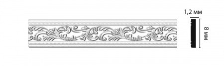 Молдинг c рисунком DECOMASTER D150BДМ (80*12*2000мм)