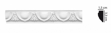 Молдинг с рисунком DECOMASTER D101A/40ДМ (33*15*2000мм)