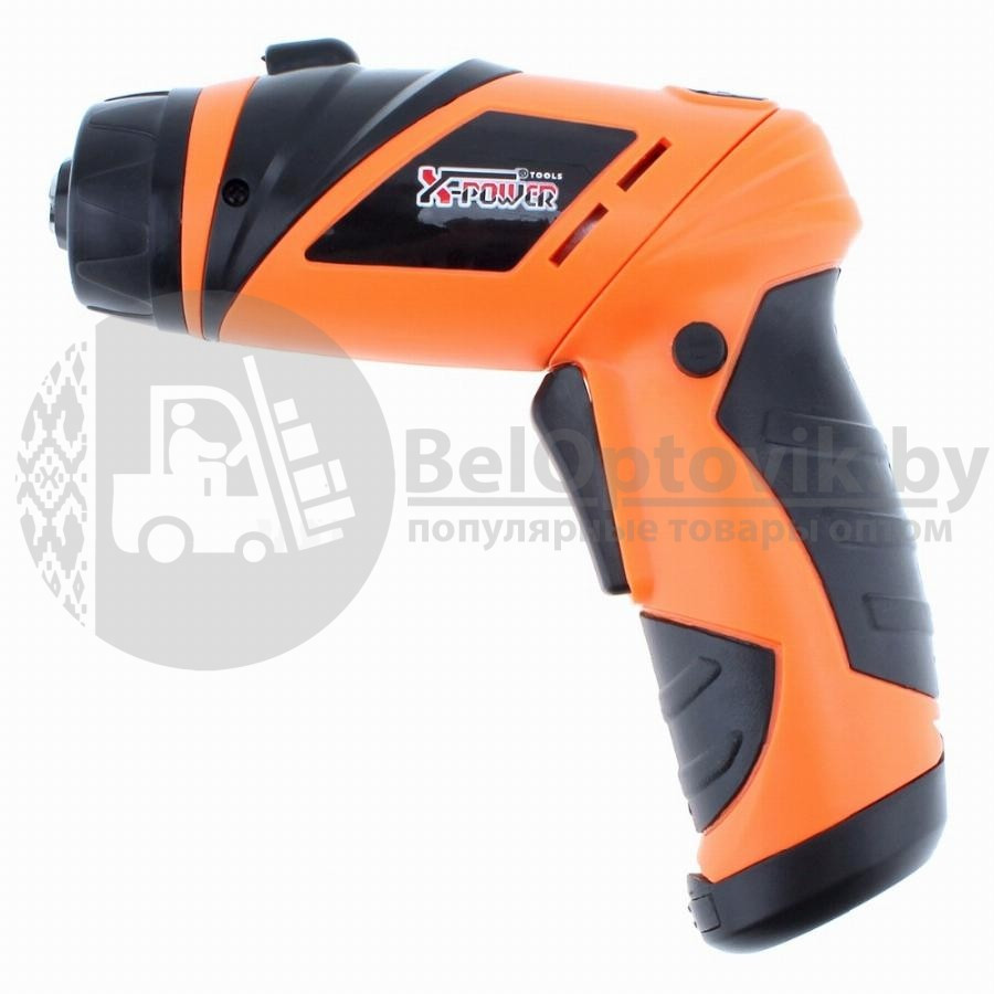 Шуруповерт X-Power Cordless Screwdriver на батарейках с набором бит KCS-616 Серый - фото 8 - id-p143213947