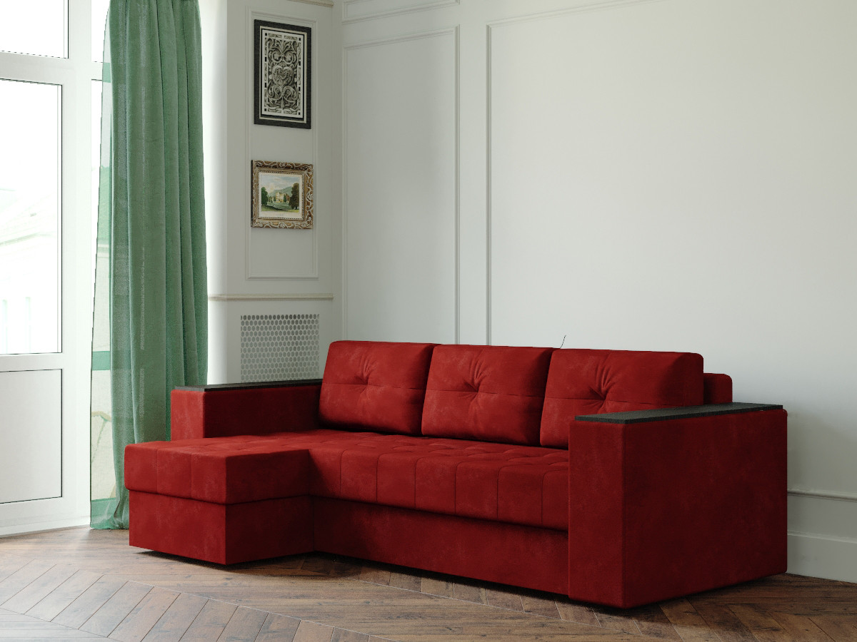 Угловой диван Ванкувер Лайт с декором - фото 2 - id-p111170780