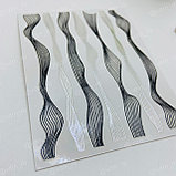 Гибкие ленты волна (серебро + черный), фото 2
