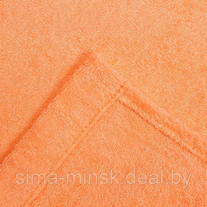 Халат женский шалька+кант, размер 50, персиковый, махра - фото 8 - id-p143220011