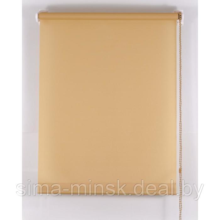 Рулонная штора «Комфортиссимо», 100х160 см, цвет кофе с молоком - фото 1 - id-p143222113