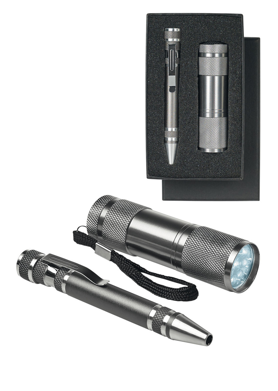 Оптом Набор "Combitool": фонарик LED и ручка-отвертка