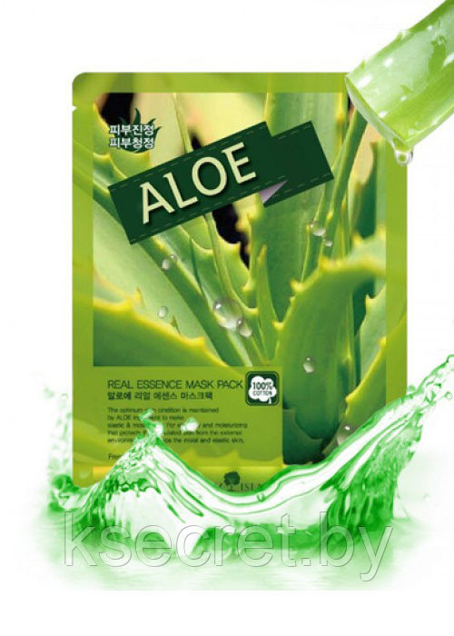 [MAY ISLAND] Тканевая маска Real Essence Mask Pack Aloe - фото 1 - id-p143244340