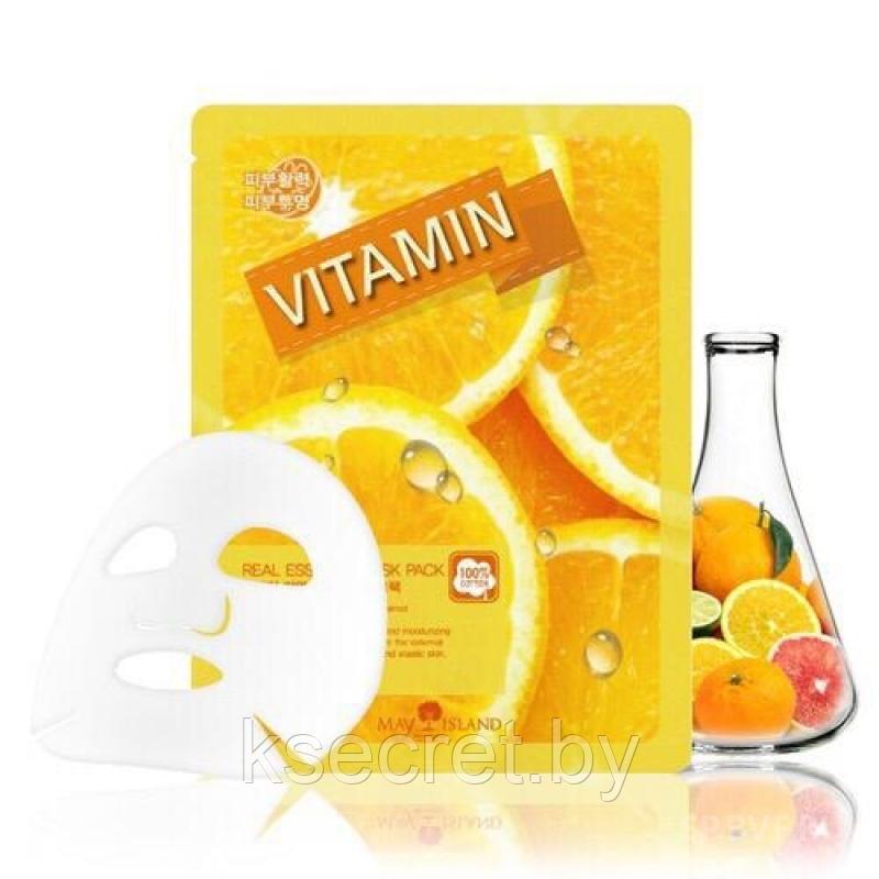 [MAY ISLAND] Тканевая маска Real Essence Vitamin Mask Pack - фото 1 - id-p143244498