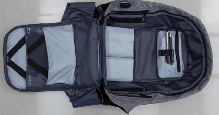 Рюкзак Антивор Bobby с USB портом и отделением для ноутбука до 17 дюймов - фото 8 - id-p143246681