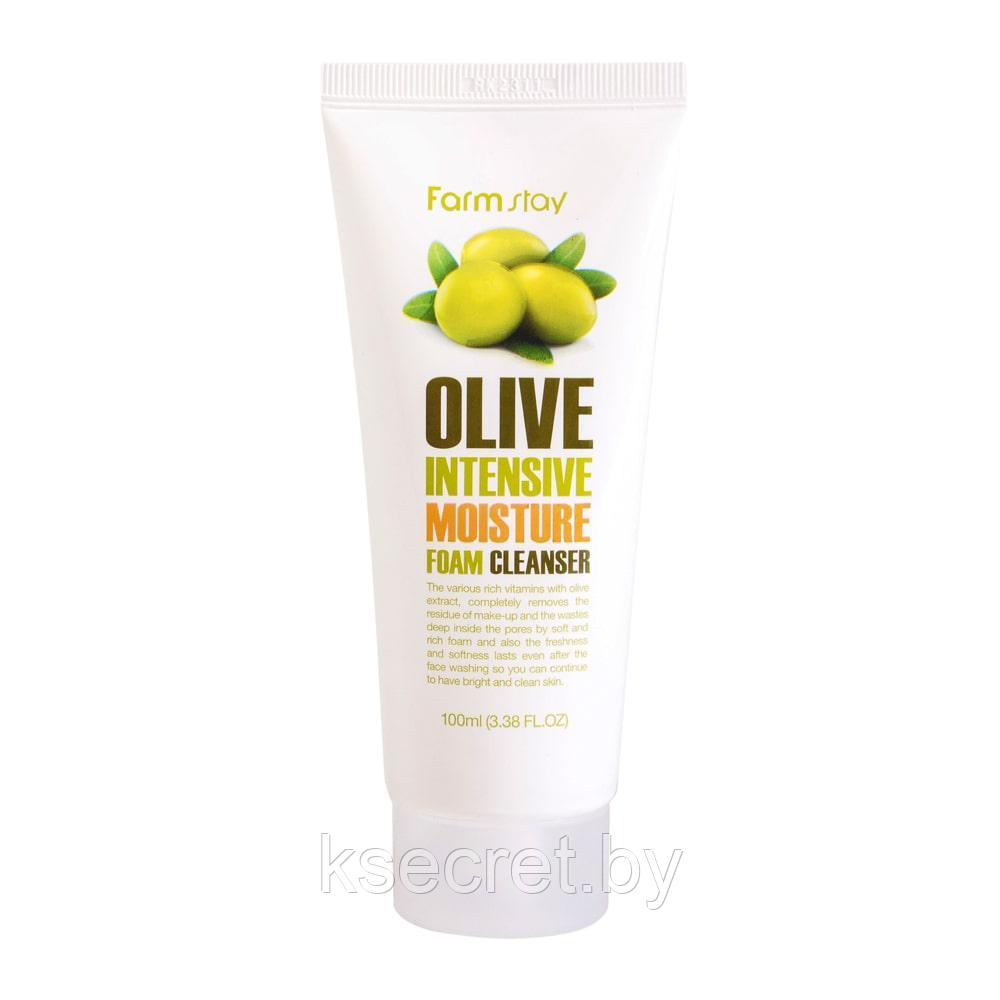 [Farmstay] Olive Intensive Moisture Foam Cleanser 100 ml - фото 2 - id-p143246781