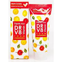 [Farmstay] DR.V8 Vitamin Foam Cleansing пенка очищающая 100 ml