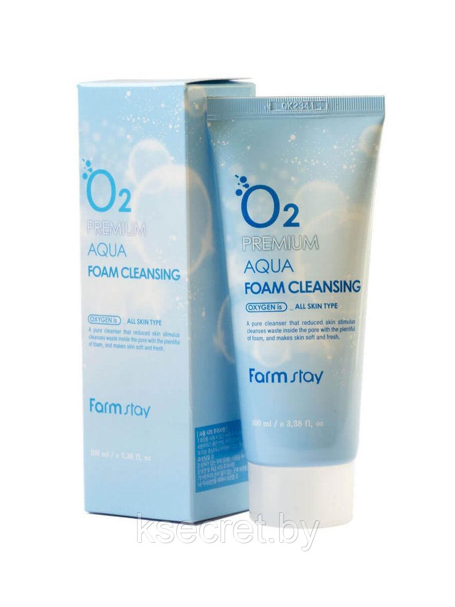 [Farmstay] O2 Premium Aqua Foam Cleansing 100 ml - фото 1 - id-p143246927