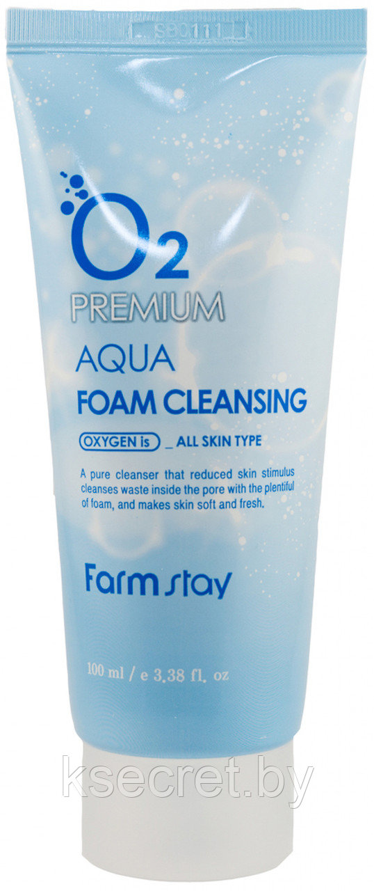 [Farmstay] O2 Premium Aqua Foam Cleansing 100 ml - фото 2 - id-p143246927