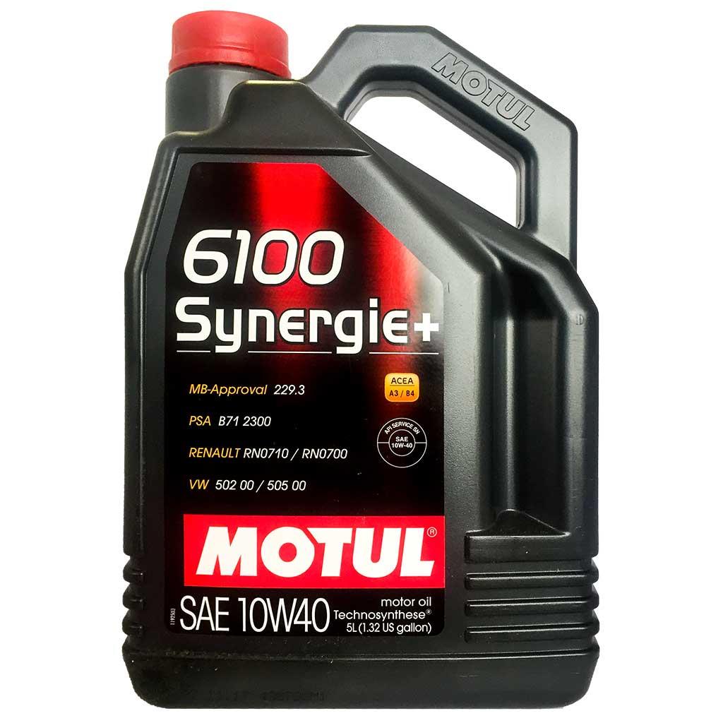 MOTUL 101493 Масло моторное полусинтетическое 6100 Synergie+ 10W-40, 5л