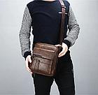 Мужская сумка мессенджер Jeep Buluo (Цвет коричневый), фото 3