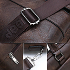 Мужская сумка-портфель JEEP BULUO (Цвет Черный) + ПОДАРОК, фото 6