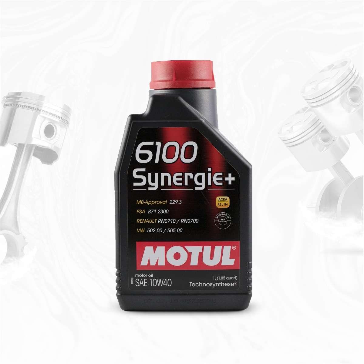 102781 MOTUL 10W40 (1L) 6100 SYNERGIE+ МАСЛО МОТОРНОЕ_ API SN/CF ACEA A3/B4 MB 229.3 Мы рекомендуем! - фото 1 - id-p143249853