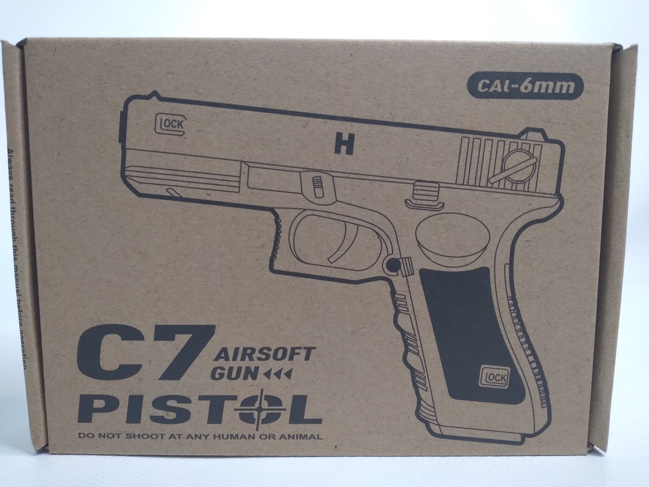 Пистолет игрушечный пневматический металлический Airsoft Gun C7 - фото 1 - id-p143270356