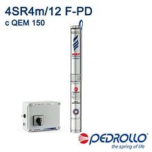 Насос скважинный Pedrollo 4SR 4m/12 F-PD с QEM 150 (Италия)