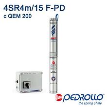 Насос скважинный Pedrollo 4SR 4m/15 F-PD с QEM 200 (Италия)