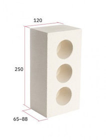 Кирпич силикатный СУР 150/35 250х120х88 3-пустотный SLS