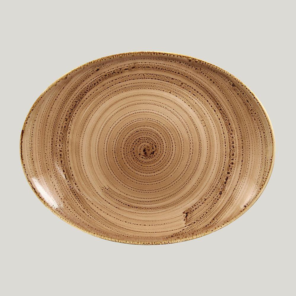 Овальная тарелка RAK Porcelain Twirl Shell 32*23 см
