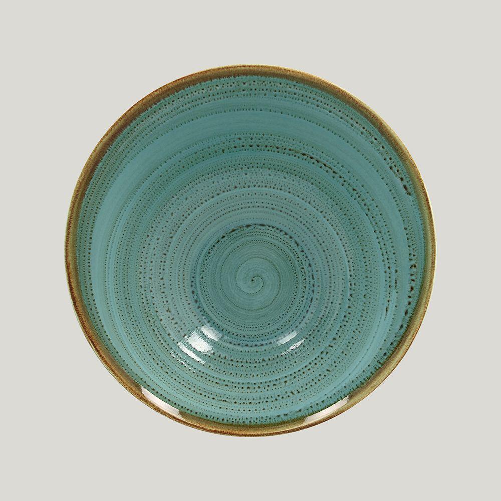 Ассиметричная тарелка RAK Porcelain Twirl Lagoon 650 мл, 22*9 см - фото 1 - id-p143294555