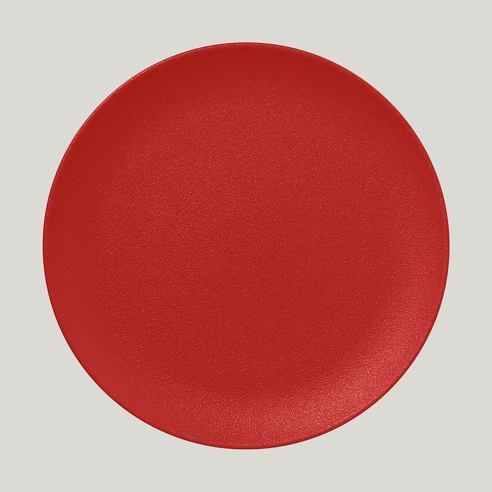 Тарелка RAK Porcelain NeoFusion Ember круглая плоская, 29 см (алый цвет) - фото 1 - id-p143294563