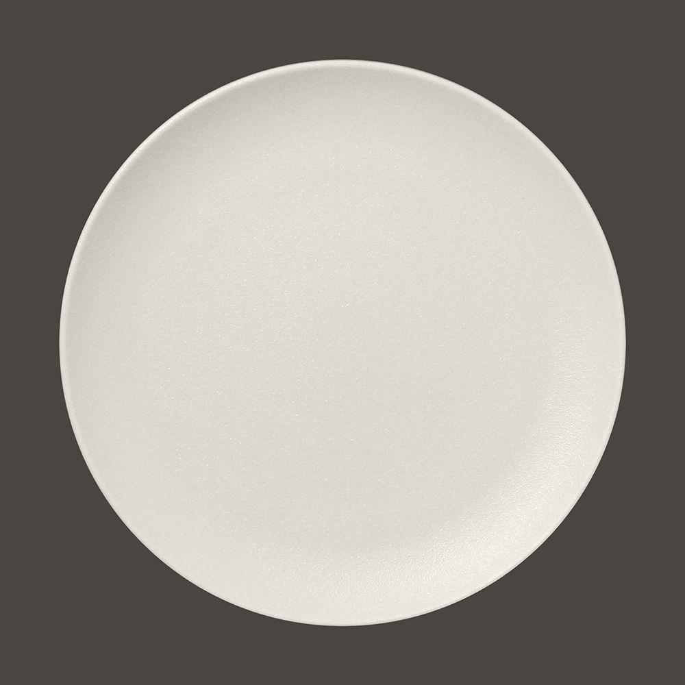 Тарелка RAK Porcelain NeoFusion Sand круглая плоская 29 см (белый цвет)