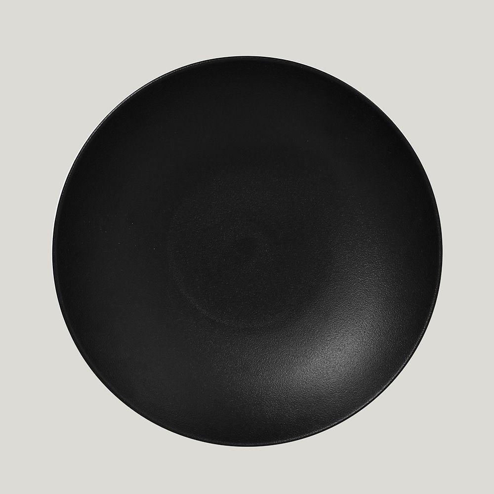 Салатник RAK Porcelain NeoFusion Volcano 26 см, 1,2 л (черный цвет) - фото 1 - id-p143294606