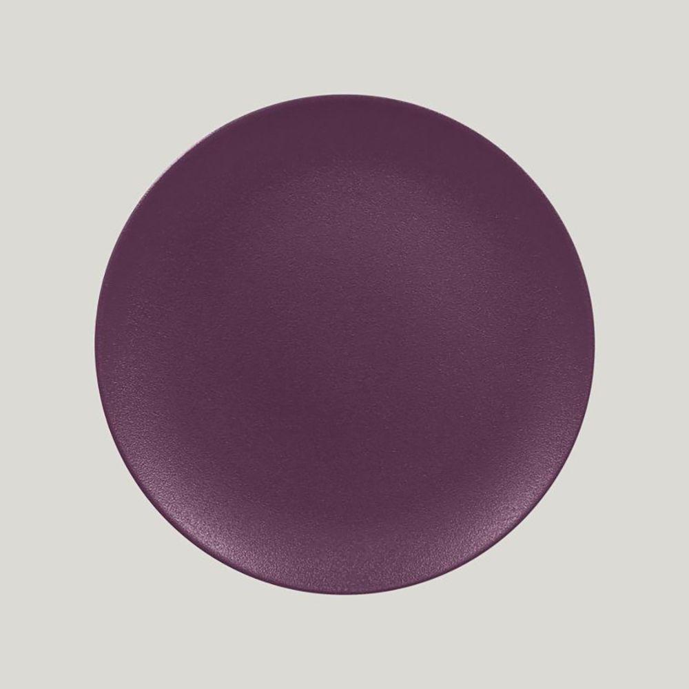 Тарелка RAK Porcelain Neofusion Mellow Plum purple круглая плоская 29 см (фиолетовый цвет)