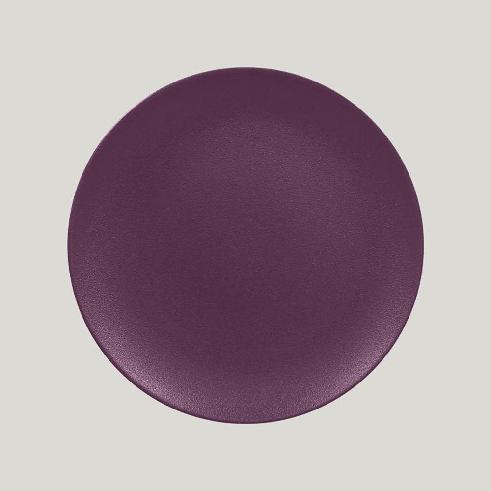 Тарелка RAK Porcelain Neofusion Mellow Plum purple круглая плоская 29 см (фиолетовый цвет) - фото 1 - id-p143294622