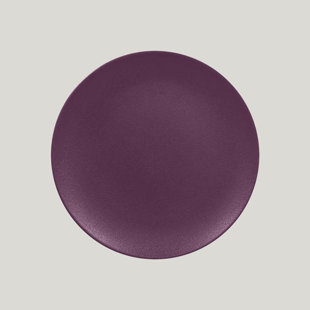 Тарелка RAK Porcelain Neofusion Mellow Plum purple круглая плоская 27 см (фиолетовый цвет) - фото 1 - id-p143294623