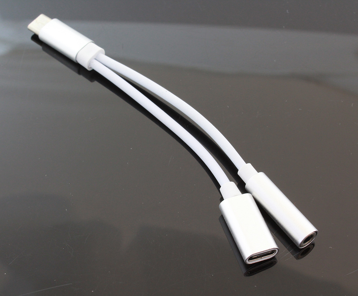 Провод-адаптер переходник SiPL USB Type C / USB Type C и Jack 3,5 мм (зарядка+наушники) - фото 3 - id-p143311656