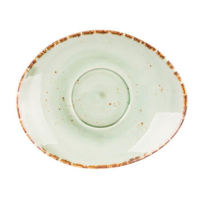 Блюдце Organica Green 18,5*15 см к бульонной чашке арт.81223075, P.L. Proff Cuisine - фото 1 - id-p143292760