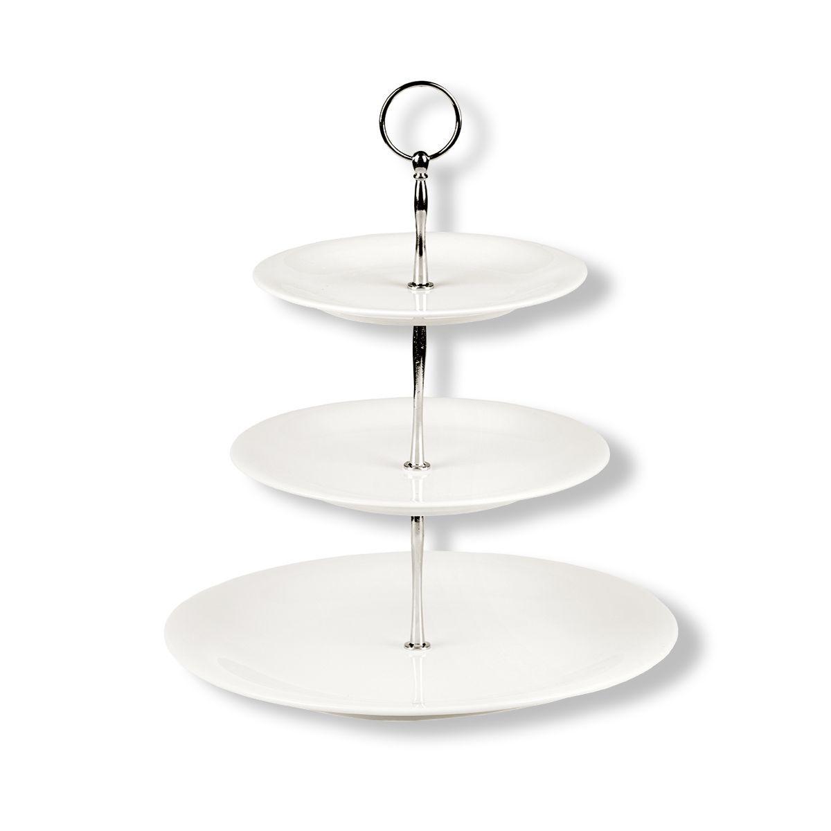 Этажерка для десертов, h 40 см, фарфор, белая P.L. Proff Cuisine