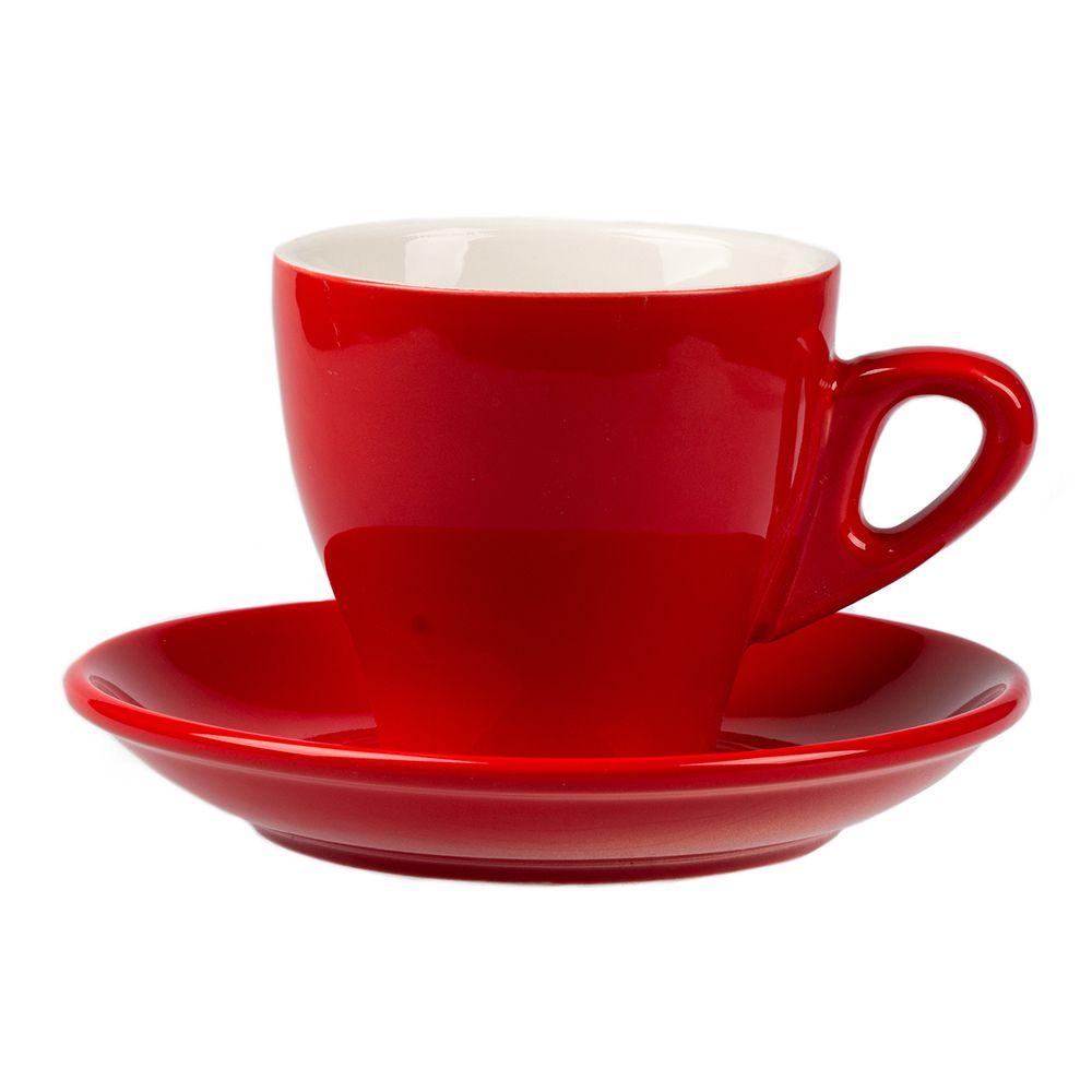 Кофейная пара Barista (Бариста) 280 мл, красный цвет, P.L. Proff Cuisine (кор= 36 шт) - фото 1 - id-p143293214