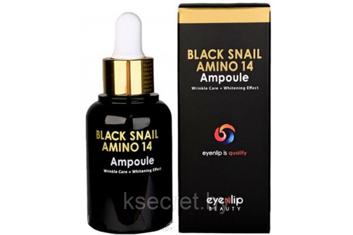 ENL BLACK SNAIL Сыворотка для лица ампульная с аминокислотами BLACK SNAIL AMINO 14 AMPOULE 30мл - фото 2 - id-p143326223