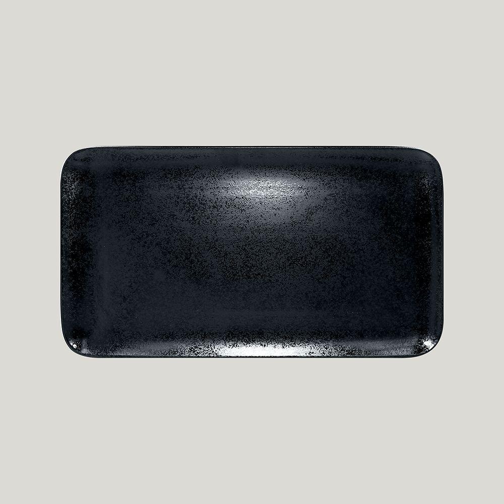 Тарелка прямоугольная плоская RAK Porcelain Karbon 33*22 см