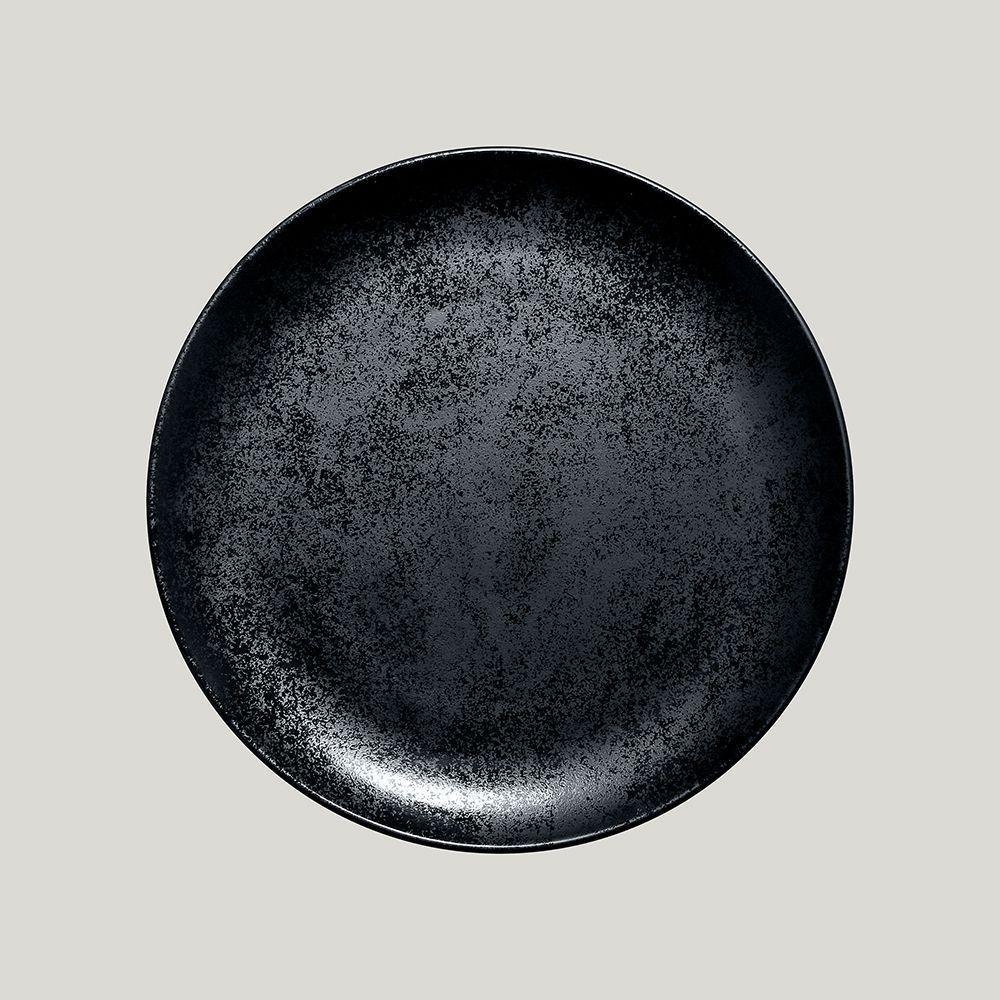 Тарелка круглая плоская RAK Porcelain Karbon 24 см - фото 1 - id-p143293757