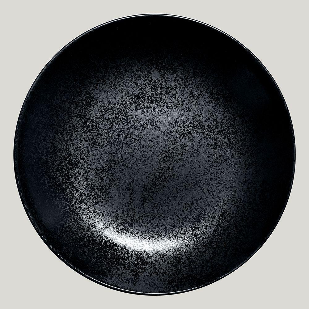 Тарелка Coupe круглая глубокая RAK Porcelain Karbon 1,2 л, d 26 см - фото 1 - id-p143293762
