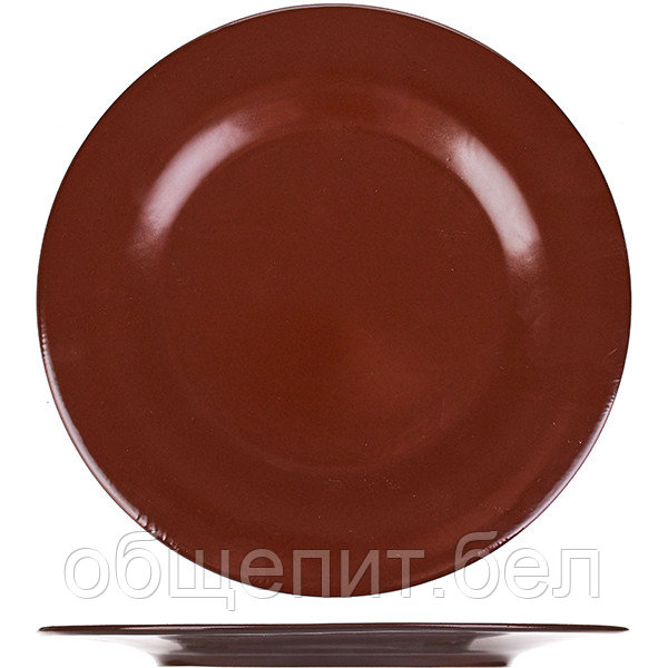 Тарелка мелкая «Шоколад»; фарфор; D=20 см