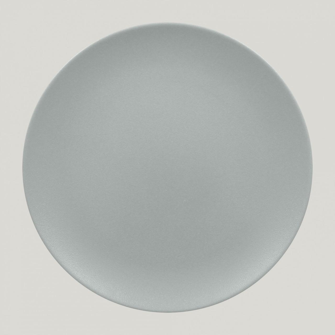 Тарелка RAK Porcelain Neofusion Mellow Pitaya grey круглая плоская 24 см, серый цвет