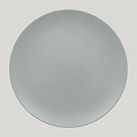 Тарелка RAK Porcelain Neofusion Mellow Pitaya grey круглая плоская 24 см, серый цвет