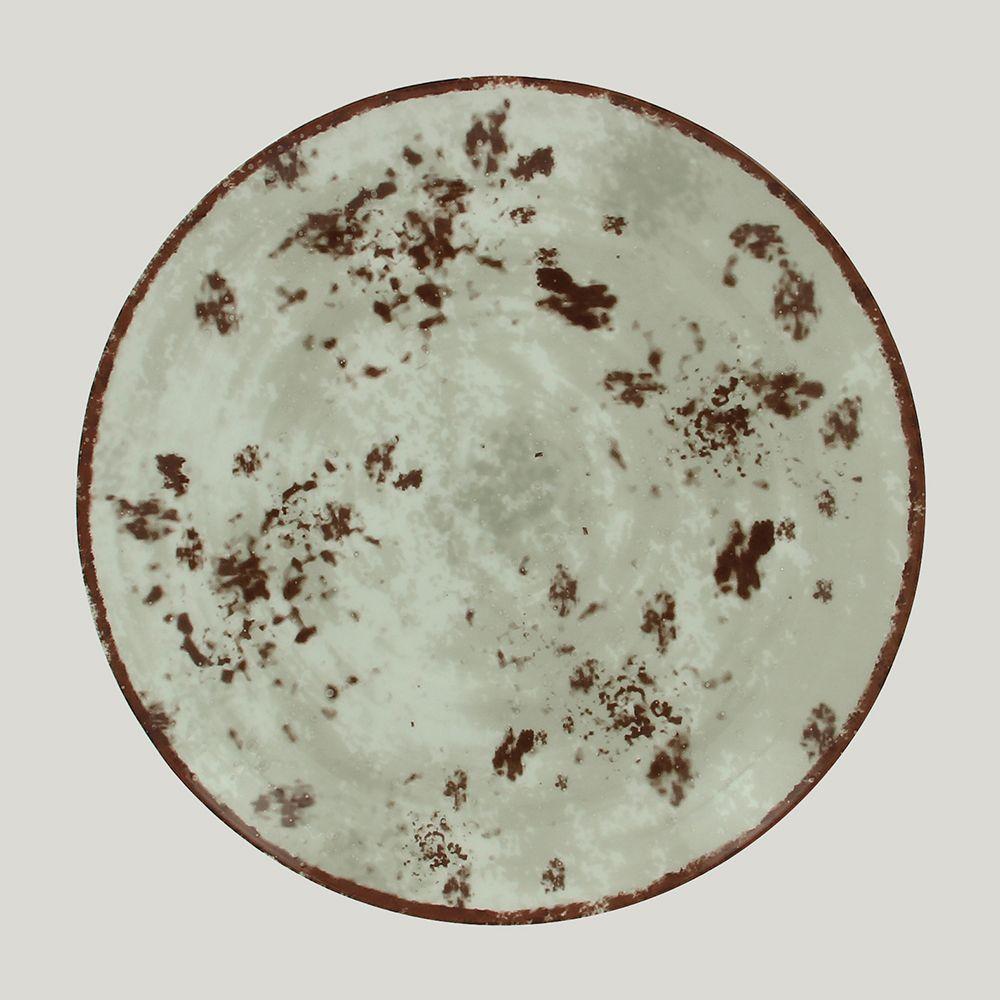 Тарелка RAK Porcelain Peppery круглая плоская 18 см, серый цвет