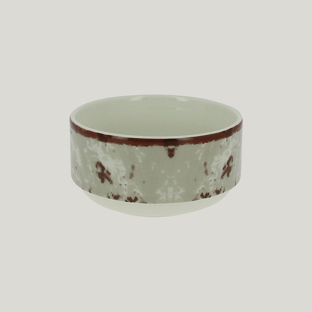 Салатник RAK Porcelain Peppery круглый штабелируемый 480 мл, d 12 см, серый цвет